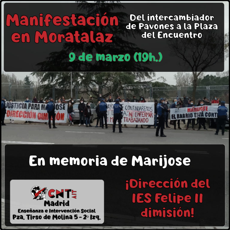 Manifestación 9 de Marzo (19h.): Justicia para Marijose