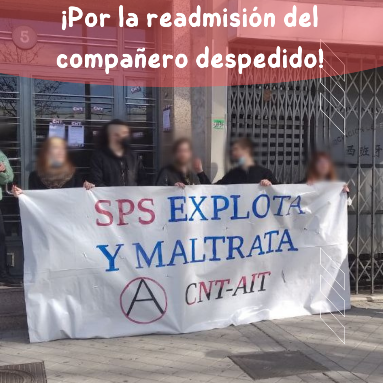 Servicios Profesionales Sociales despide a dos trabajadores por reclamar sus derechos y denunciar