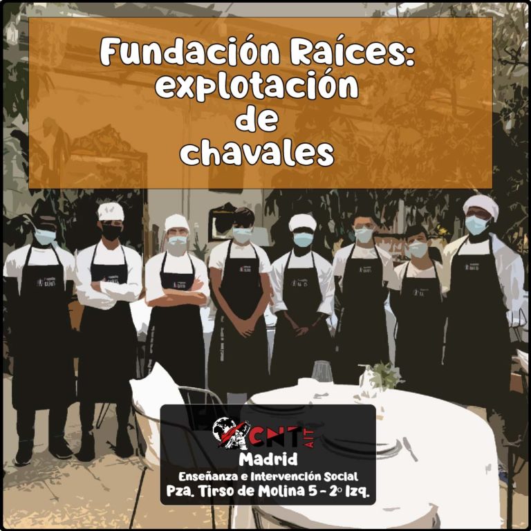 Fundación Raíces, explotación de chavales