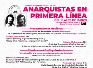 Anarquistas en primera línea | Jornadas