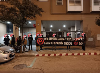 Concentración de denuncia de la represión sindical y la precariedad en TANDEM